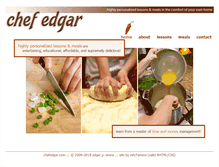 Tablet Screenshot of chefedgar.com
